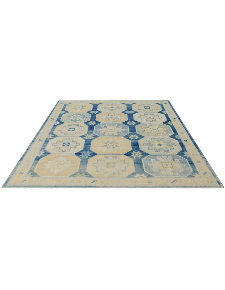 Detail image of 8' 4 x 9' 10 Hand Knotted Oushak Wool Rug
