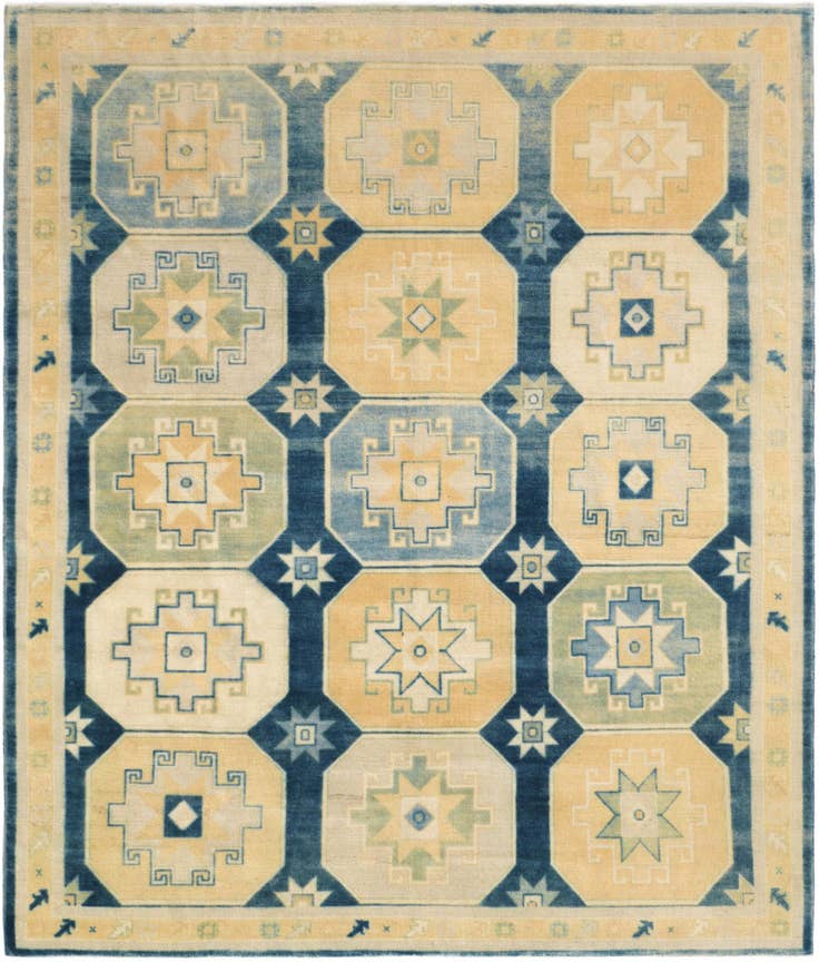 Detail image of 8' 4 x 9' 10 Hand Knotted Oushak Wool Rug