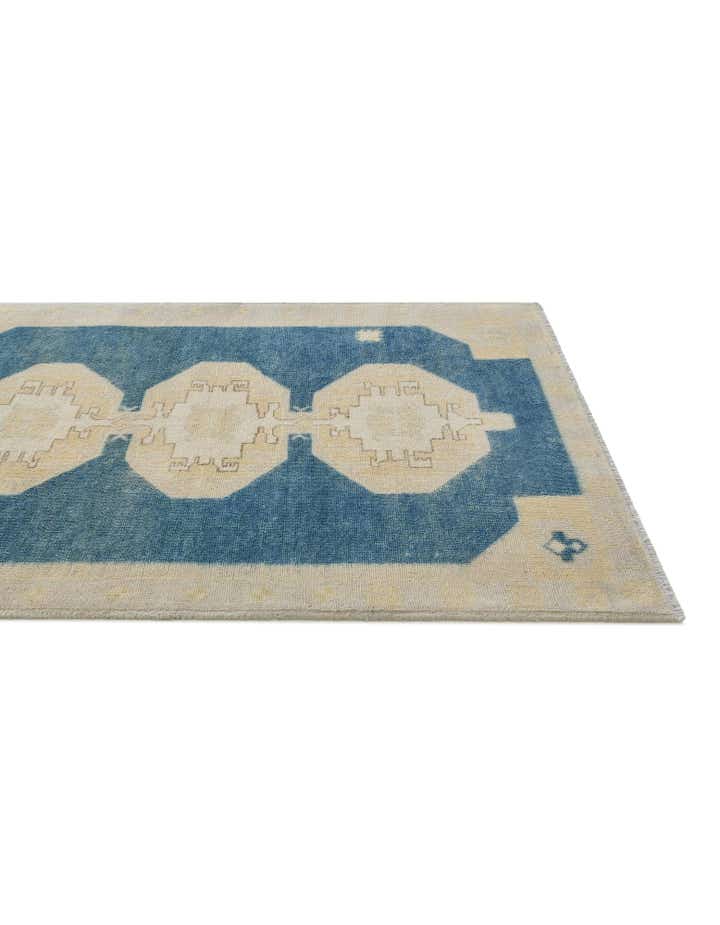 3' 5 x 4' 10 Hand Knotted Oushak Wool Rug