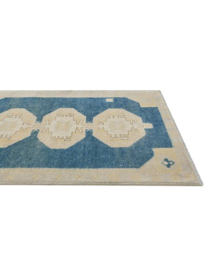 Detail image of 3' 5 x 4' 10 Hand Knotted Oushak Wool Rug