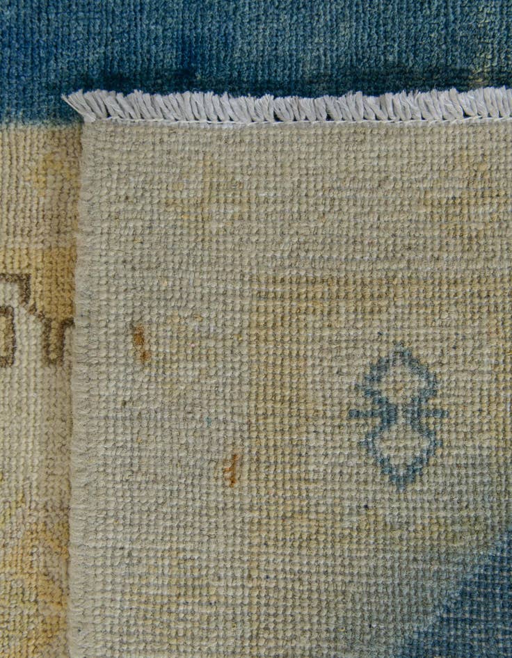 Detail image of 3' 5 x 4' 10 Hand Knotted Oushak Wool Rug