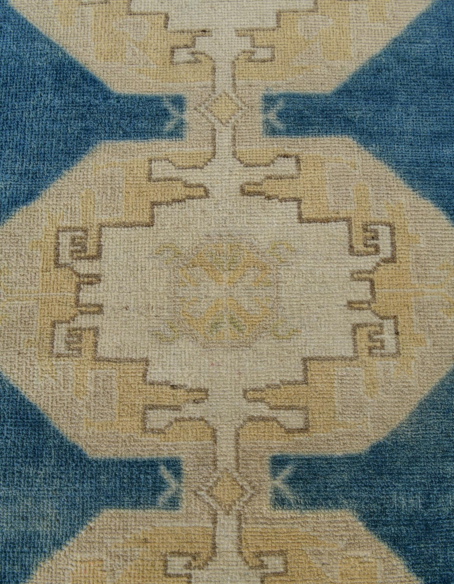 3' 5 x 4' 10 Hand Knotted Oushak Wool Rug