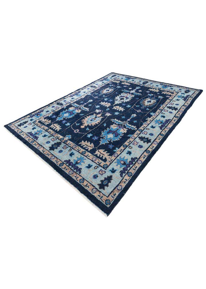 7' 10 x 10' Hand Knotted Oushak Wool Rug