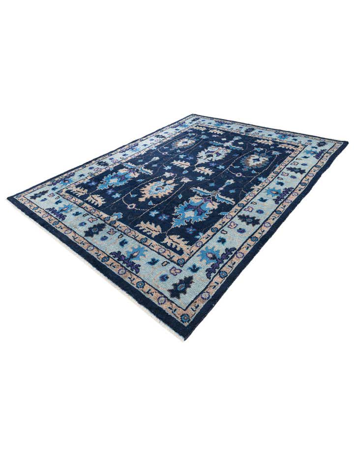 7' 10 x 10' Hand Knotted Oushak Wool Rug