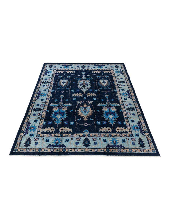 7' 10 x 10' Hand Knotted Oushak Wool Rug