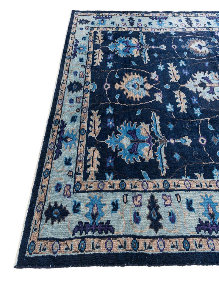Detail image of 7' 10 x 10'  Hand Knotted Oushak Wool Rug
