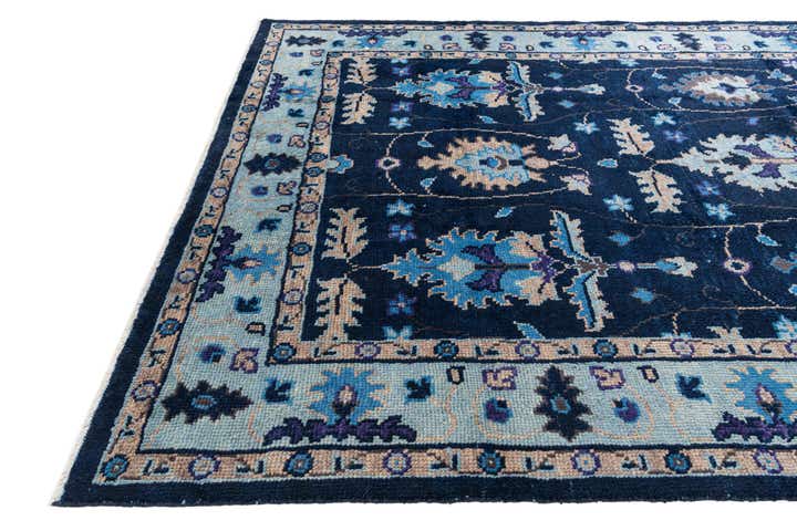7' 10 x 10' Hand Knotted Oushak Wool Rug