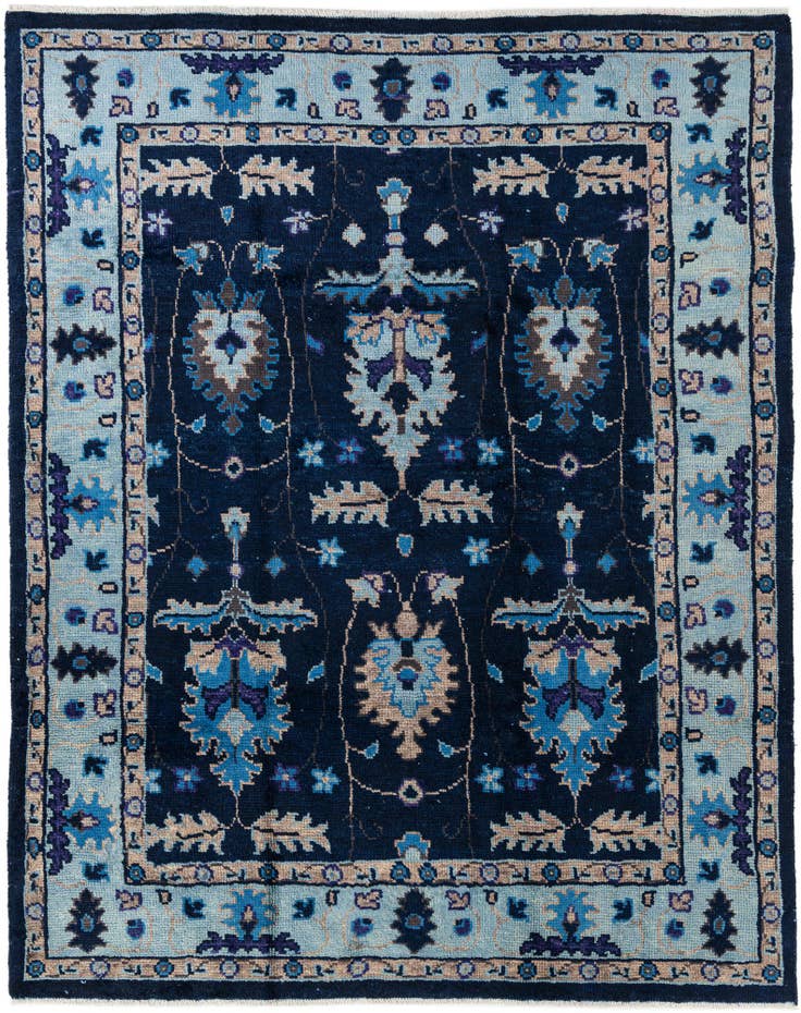 Detail image of 7' 10 x 10' Hand Knotted Oushak Wool Rug