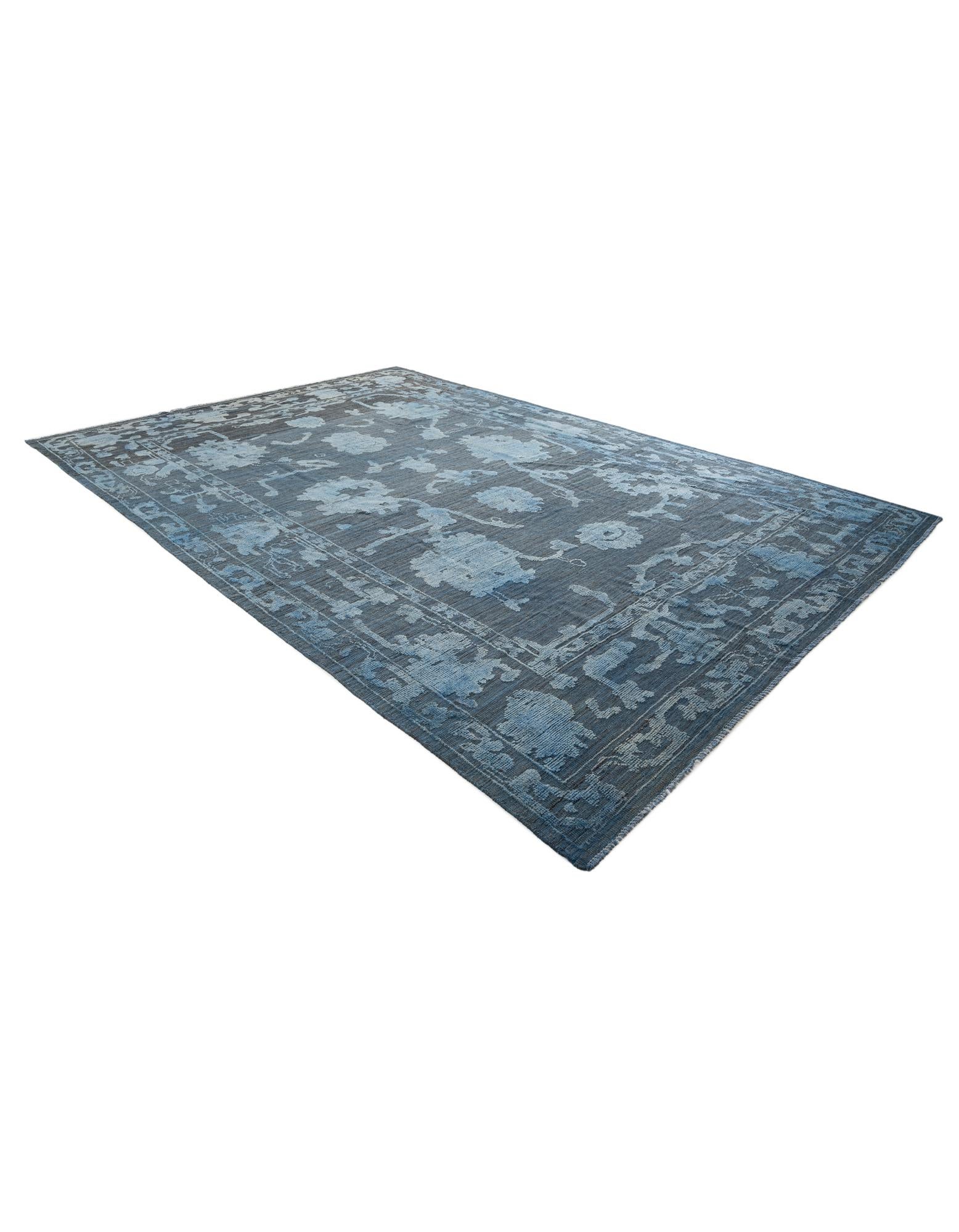 10' x 14' 7 Hand Knotted Oushak Wool Rug