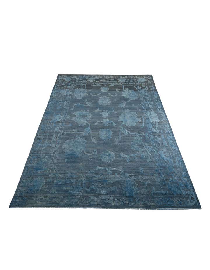 10' x 14' 7 Hand Knotted Oushak Wool Rug