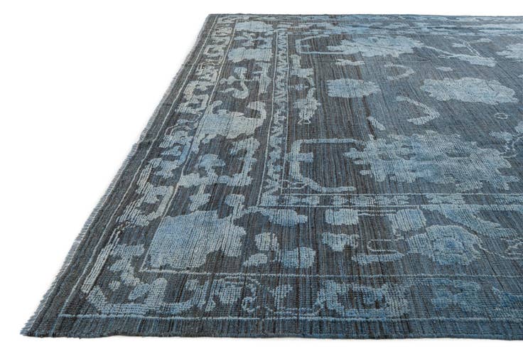Detail image of 10' x 14' 7 Hand Knotted Oushak Wool Rug