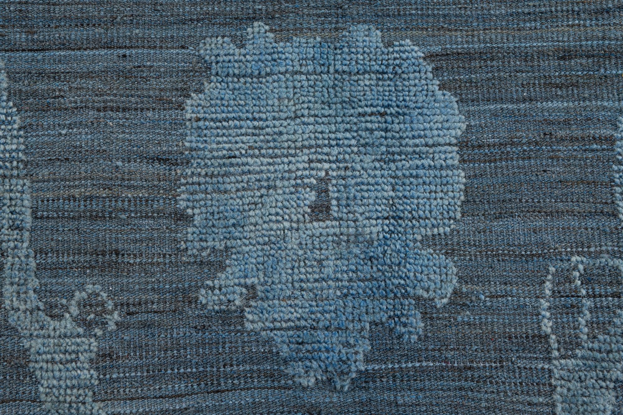 10' x 14' 7 Hand Knotted Oushak Wool Rug
