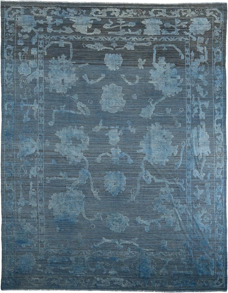 Detail image of 10' x 14' 7 Hand Knotted Oushak Wool Rug