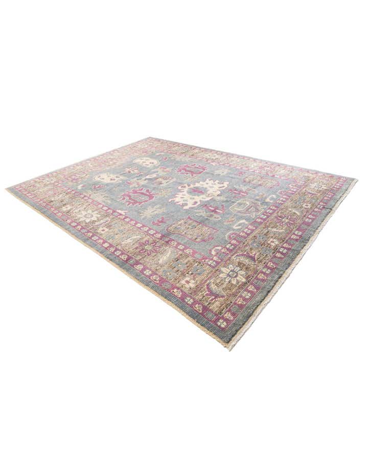 9' 4 x 12' 3 Hand Knotted Oushak Wool Rug