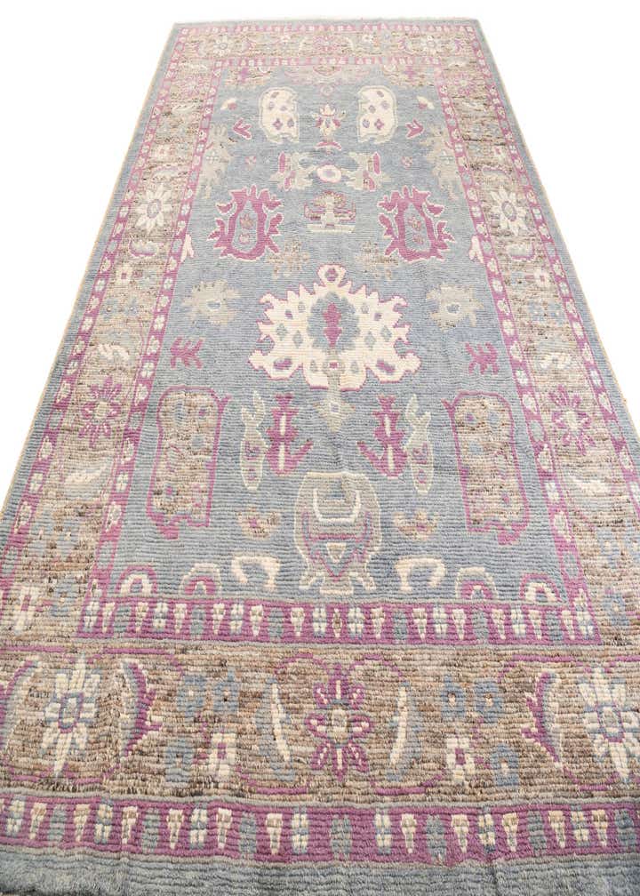 9' 4 x 12' 3 Hand Knotted Oushak Wool Rug