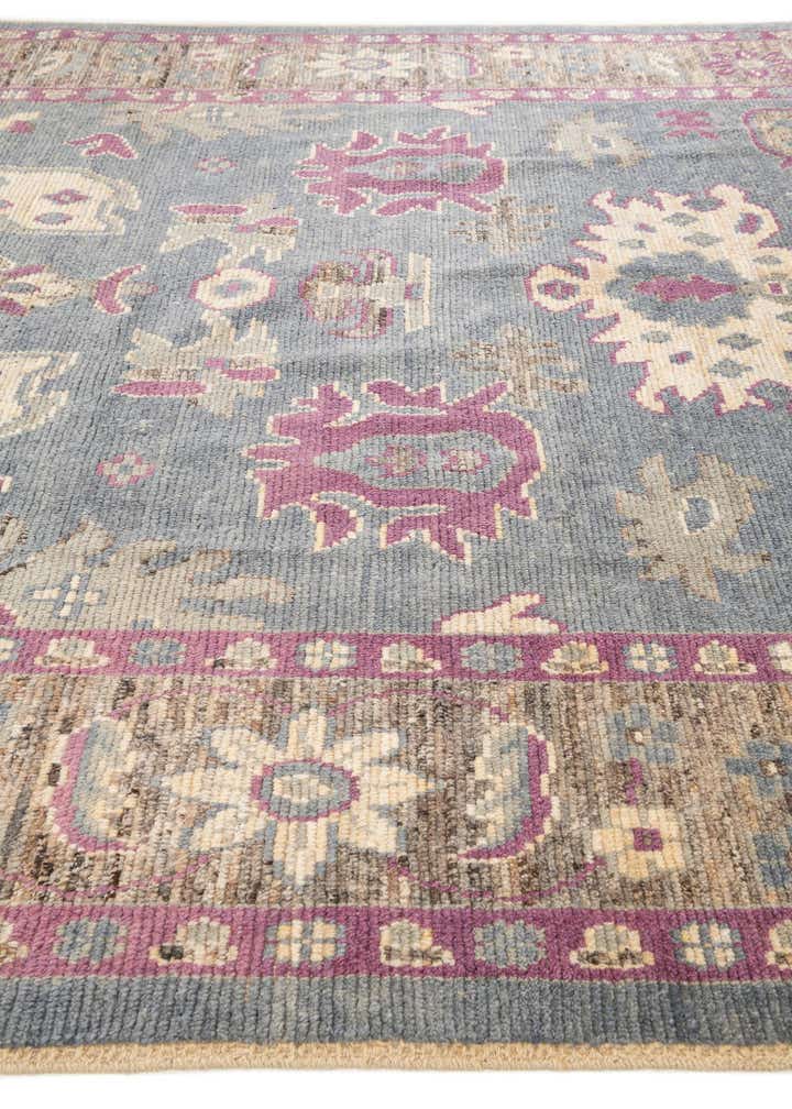 9' 4 x 12' 3 Hand Knotted Oushak Wool Rug