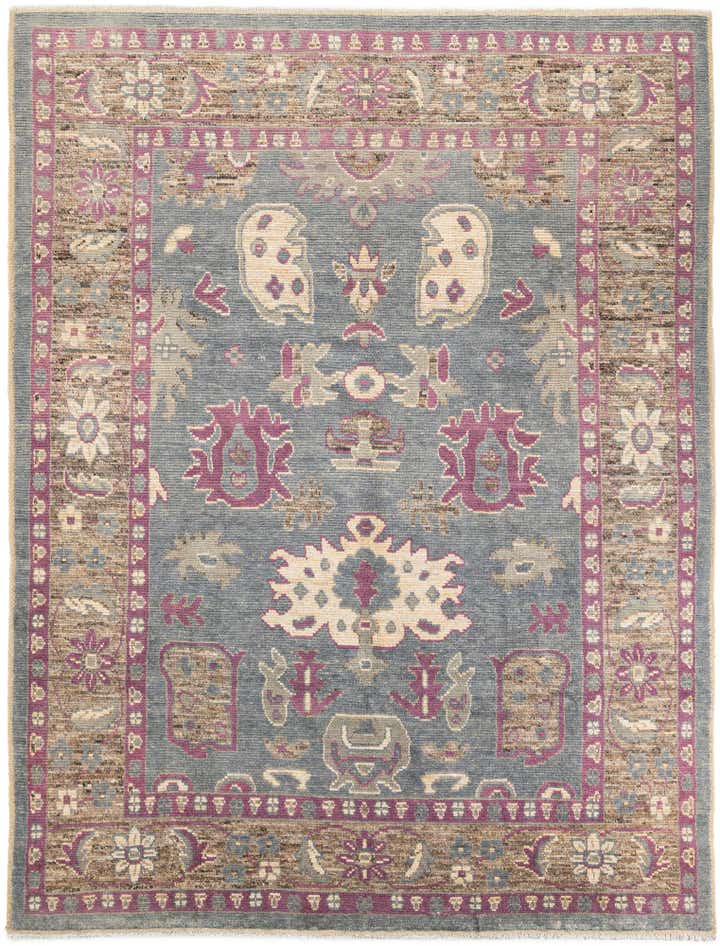 9' 4 x 12' 3 Hand Knotted Oushak Wool Rug