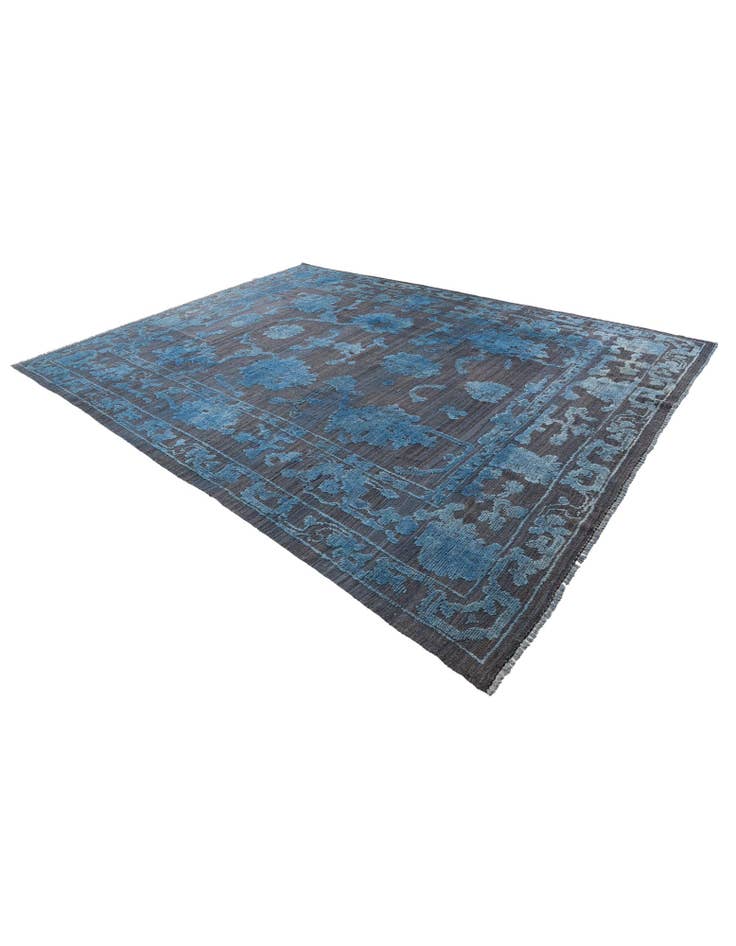 Detail image of 9' 5 x 12' 3 Hand Knotted Oushak Wool Rug