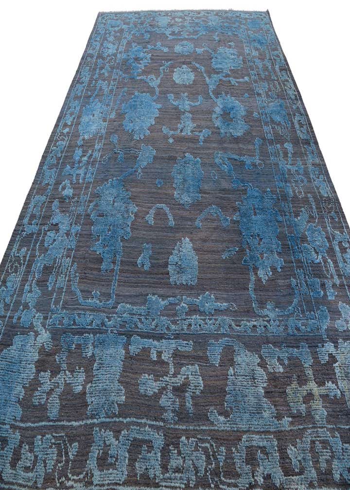9' 5 x 12' 3 Hand Knotted Oushak Wool Rug