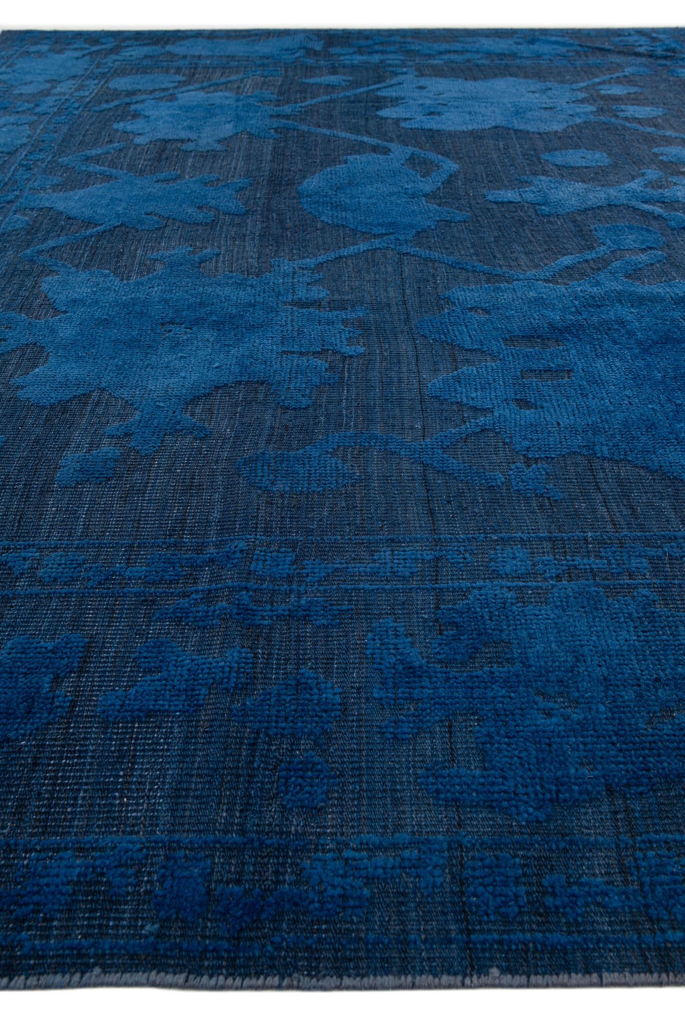 10' 2 x 14' 1 Hand Knotted Oushak Wool Rug