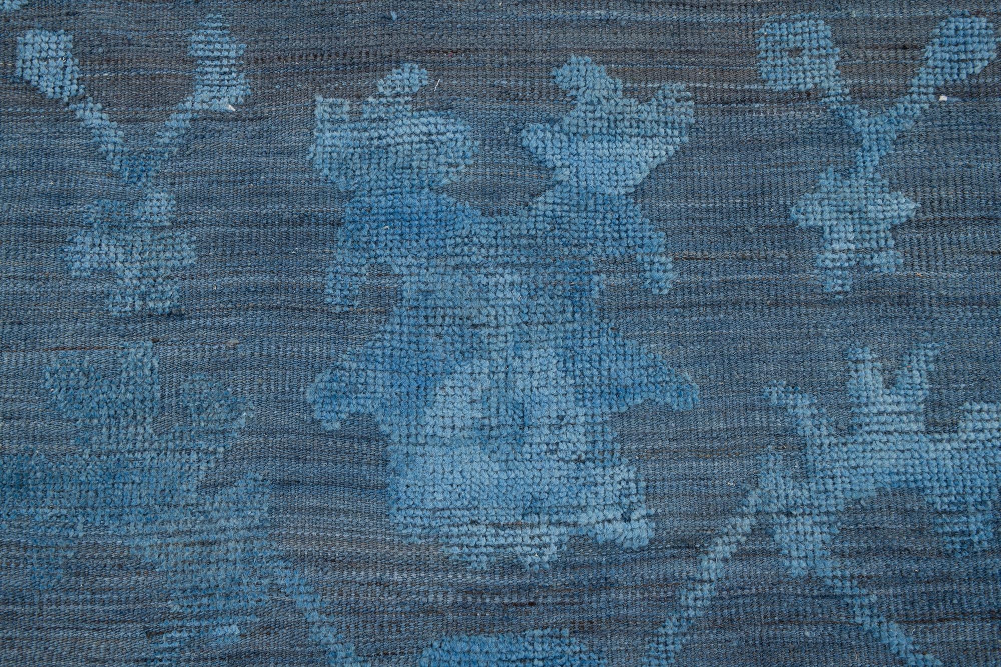 9' x 12' 1 Hand Knotted Oushak Wool Rug
