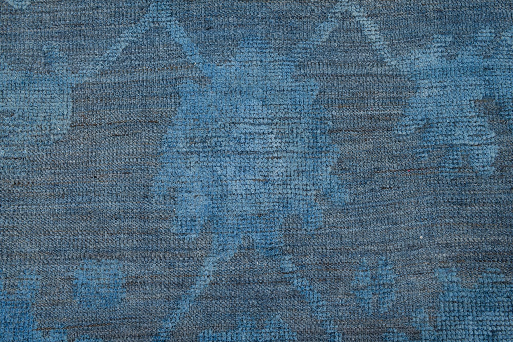 9' x 12' 1 Hand Knotted Oushak Wool Rug