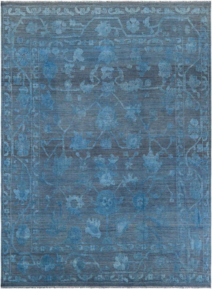 9' x 12' 1 Hand Knotted Oushak Wool Rug