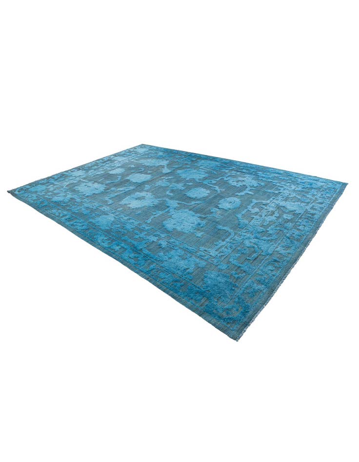 Detail image of 8' 10 x 12' 3 Hand Knotted Oushak Wool Rug