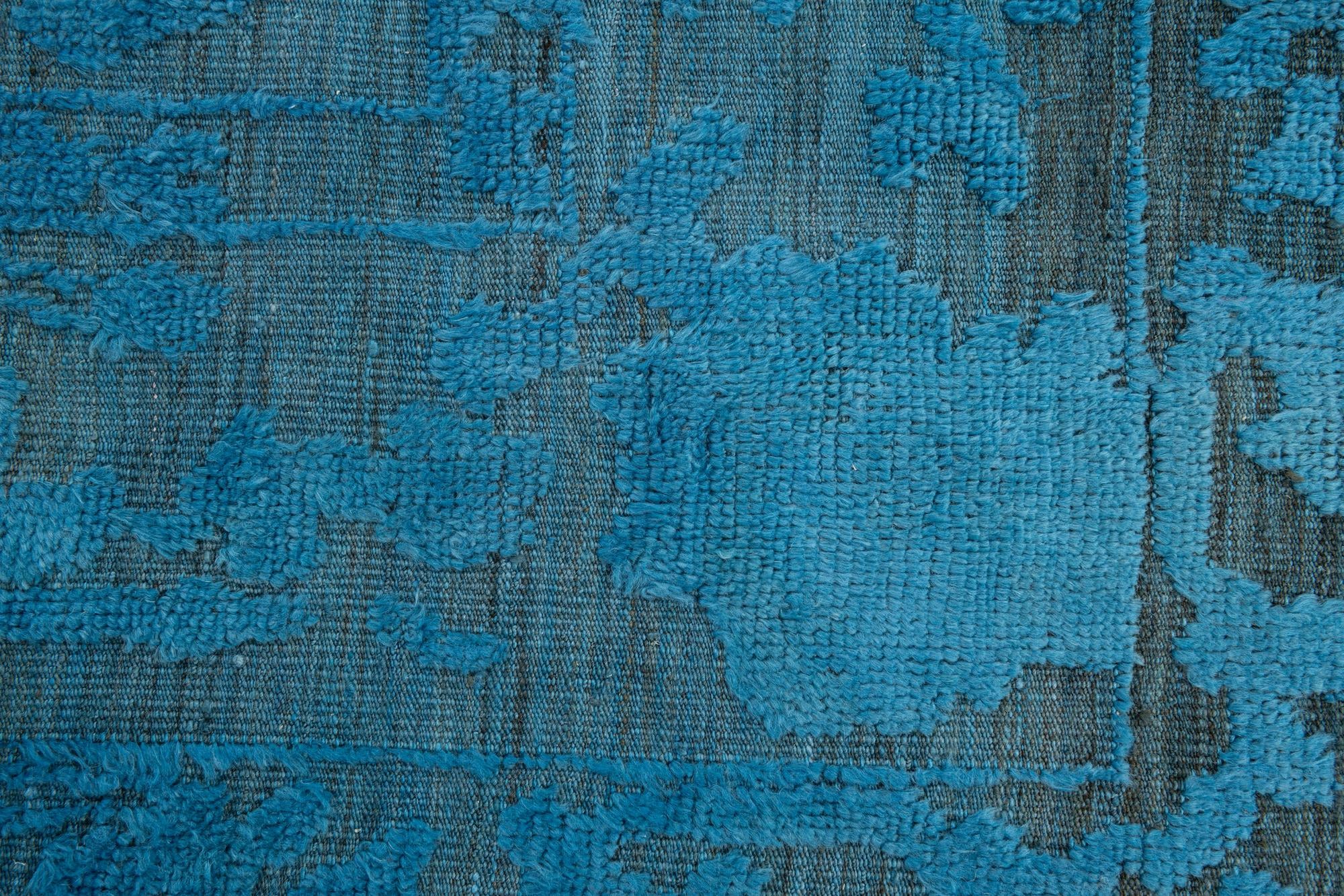 8' 10 x 12' 3 Hand Knotted Oushak Wool Rug