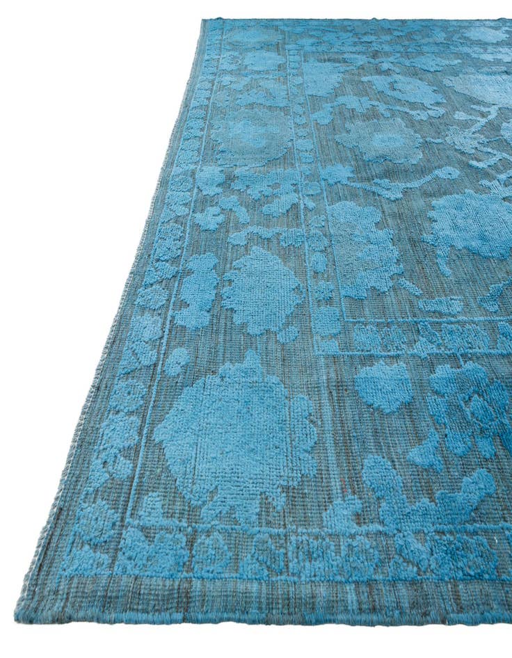Detail image of 9' 2 x 12' 9 Hand Knotted Oushak Wool Rug