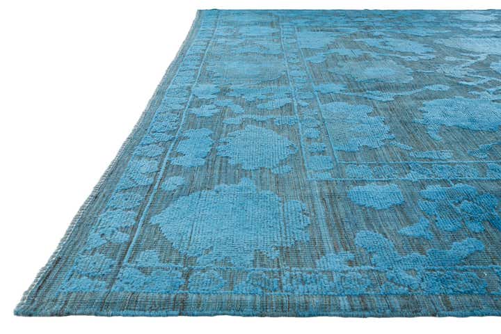 9' 2 x 12' 9 Hand Knotted Oushak Wool Rug