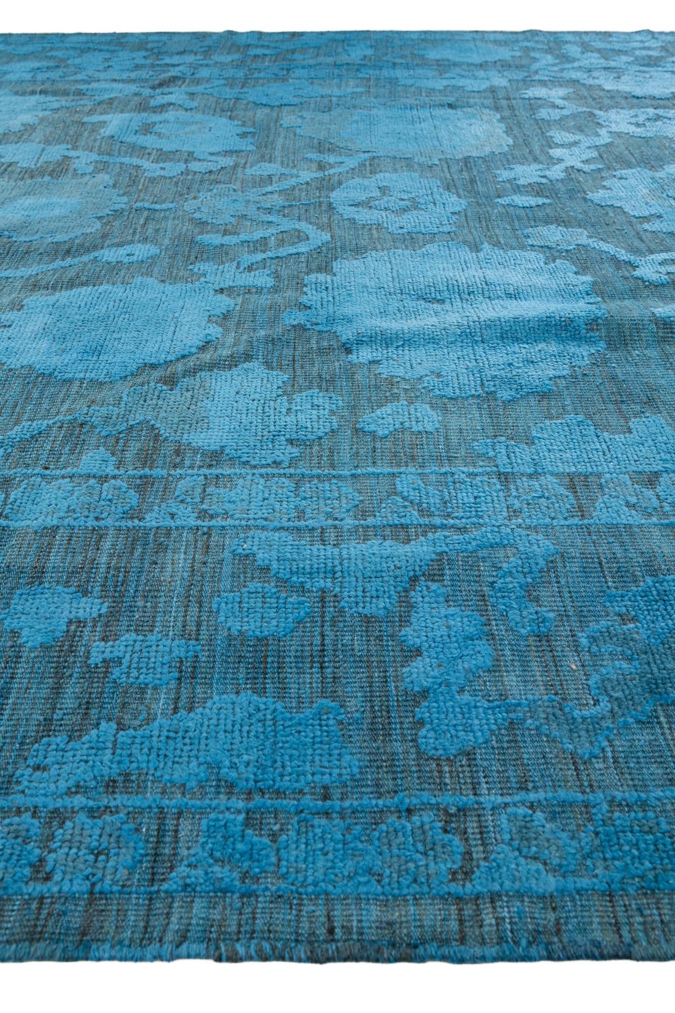 9' 2 x 12' 9 Hand Knotted Oushak Wool Rug