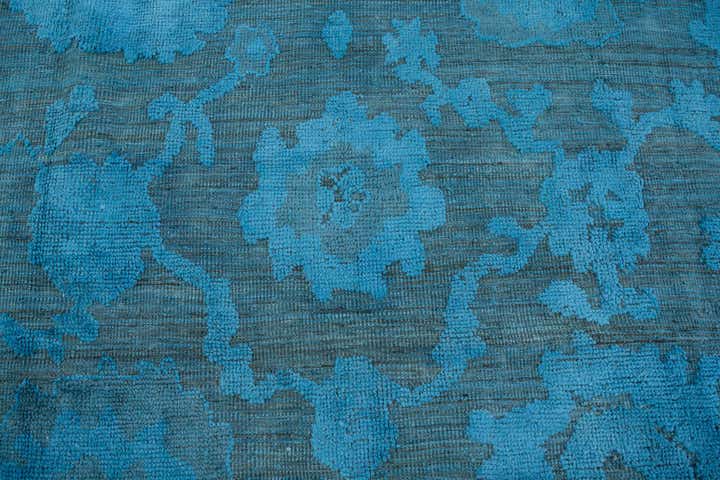 9' 2 x 12' 9 Hand Knotted Oushak Wool Rug