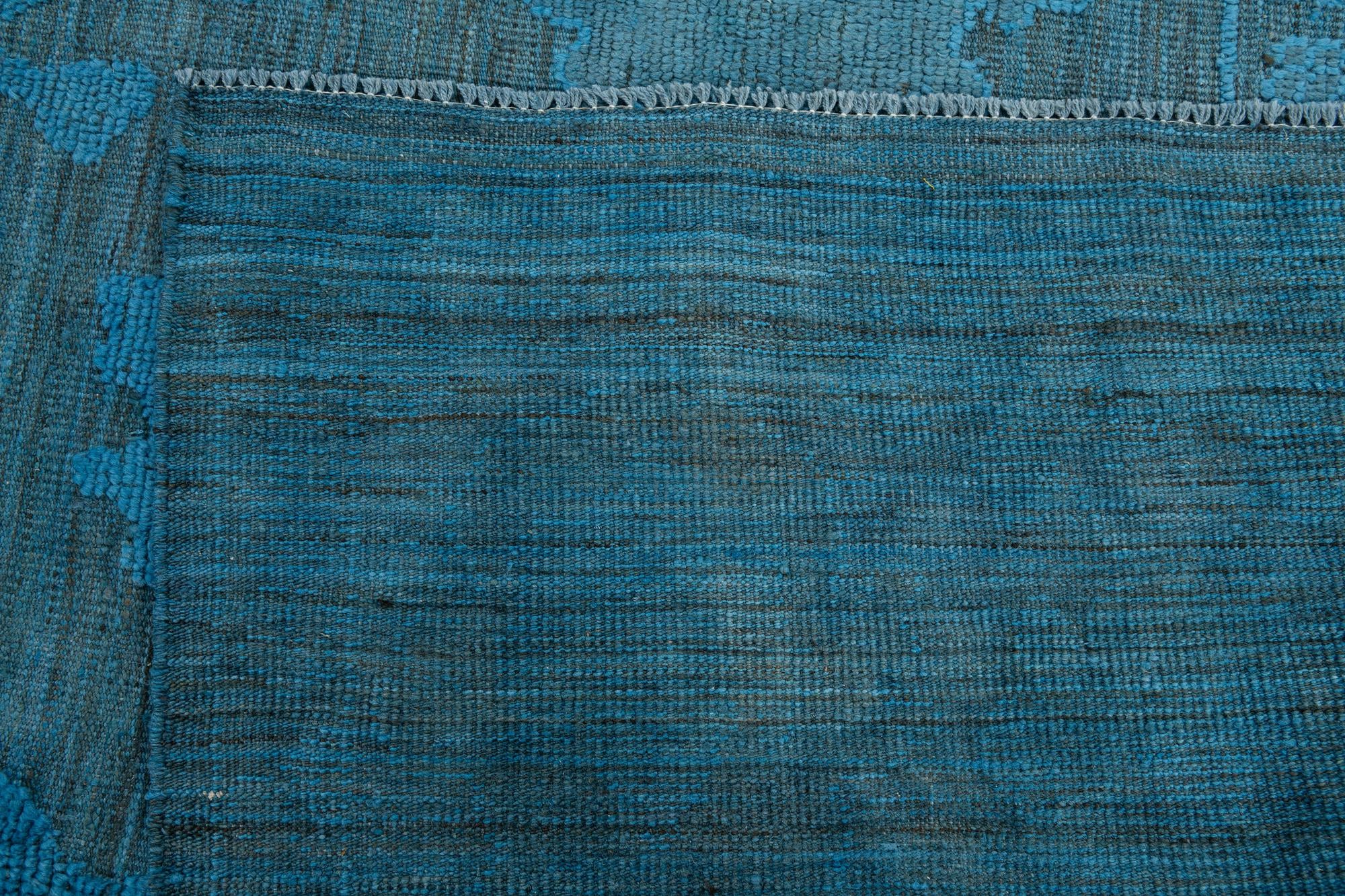 9' 2 x 12' 9 Hand Knotted Oushak Wool Rug