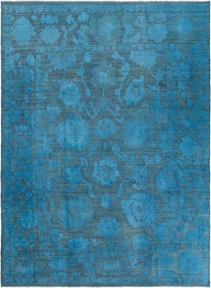 Detail image of 9' 2 x 12' 9 Hand Knotted Oushak Wool Rug