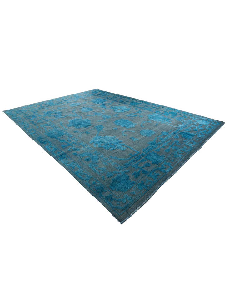 Detail image of 10' 1 x 13' 10 Hand Knotted Oushak Wool Rug