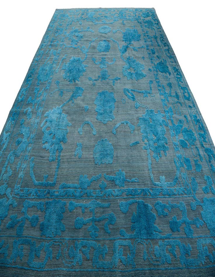 Detail image of 10' 1 x 13' 10 Hand Knotted Oushak Wool Rug