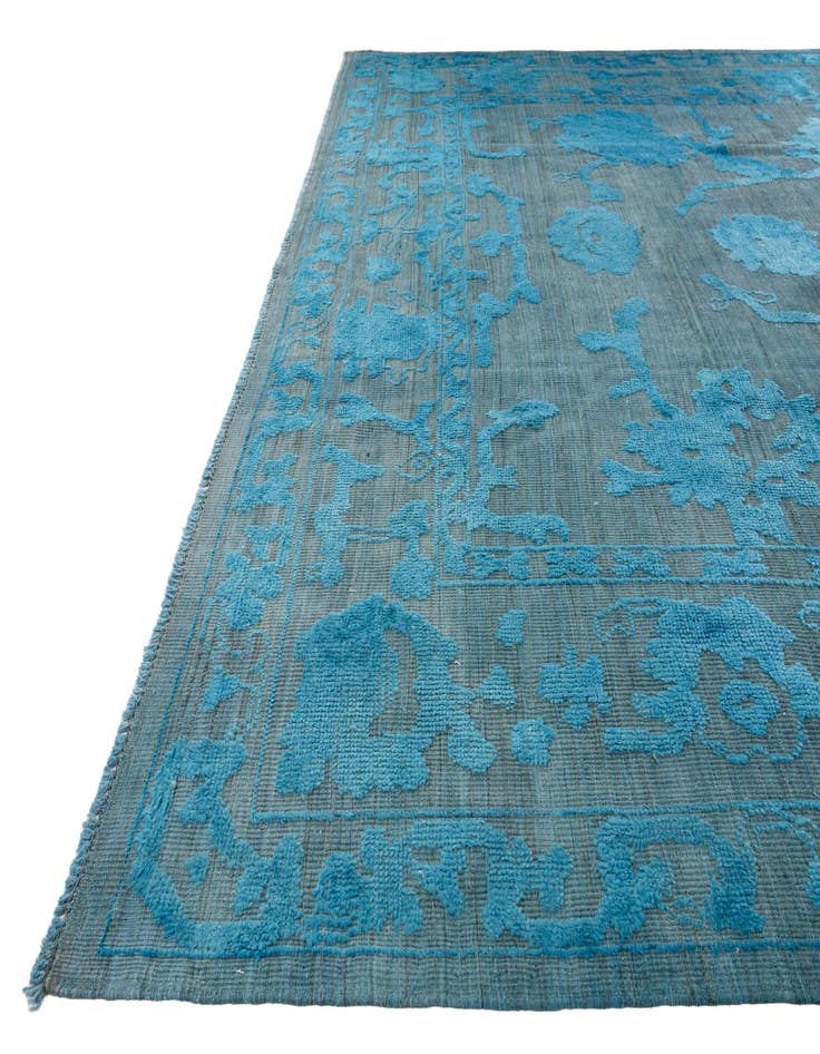 Detail image of 10' 1 x 13' 10 Hand Knotted Oushak Wool Rug