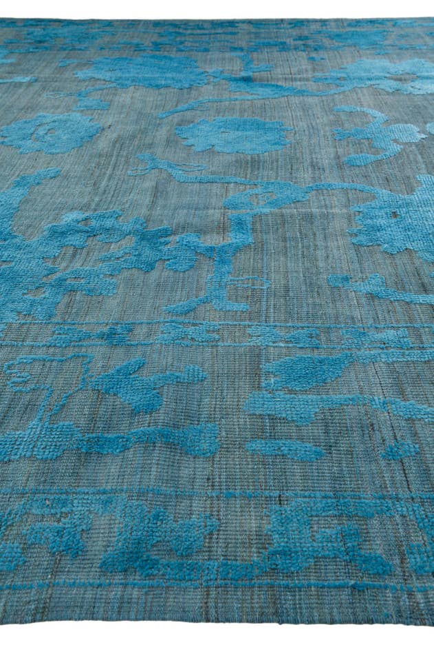Detail image of 10' 1 x 13' 10 Hand Knotted Oushak Wool Rug