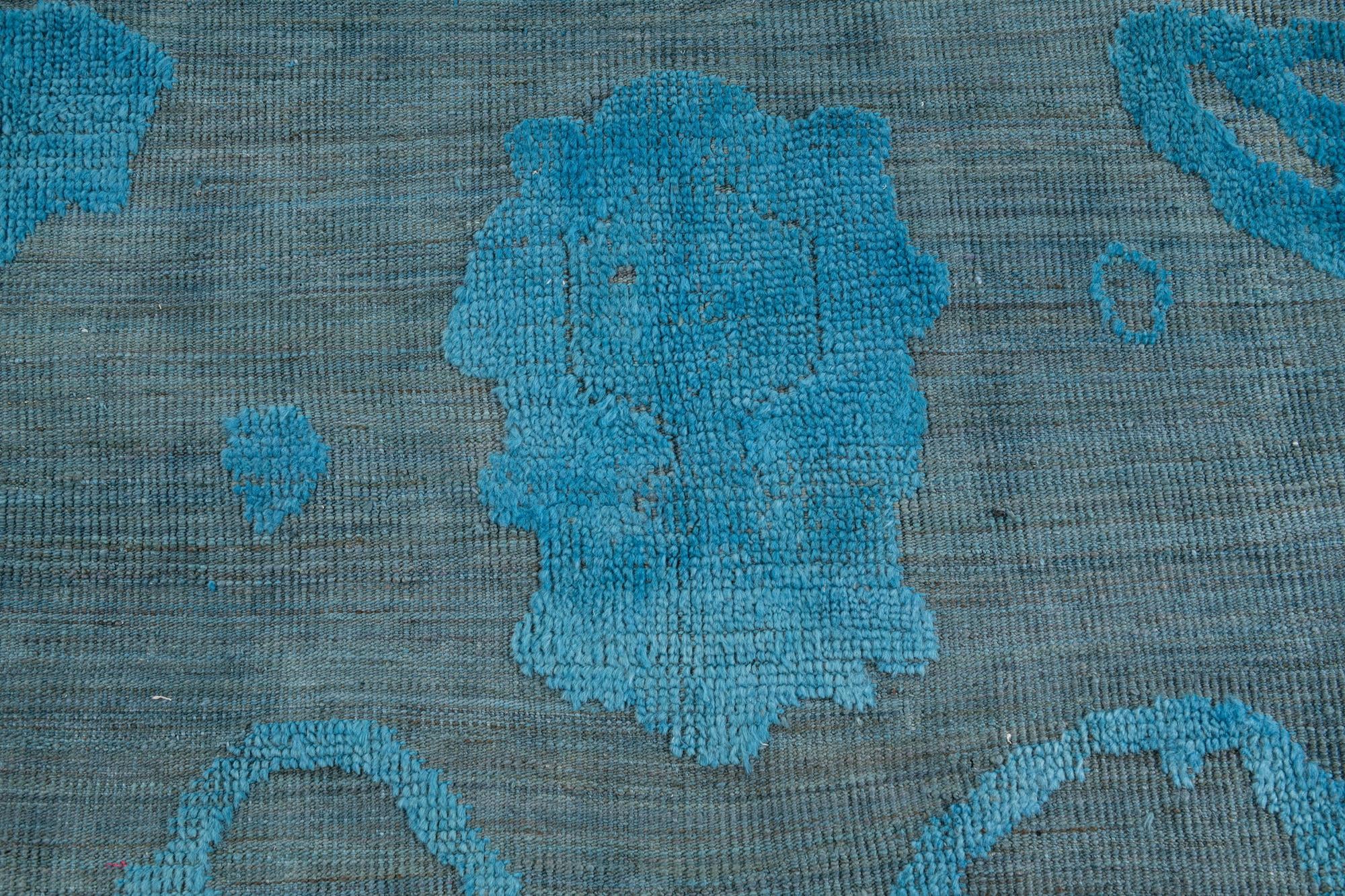 10' 1 x 13' 10 Hand Knotted Oushak Wool Rug