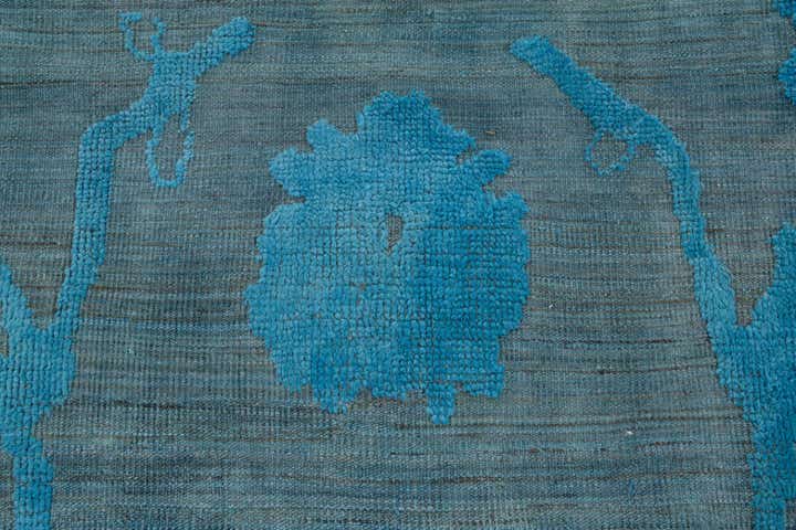 10' 1 x 13' 10 Hand Knotted Oushak Wool Rug