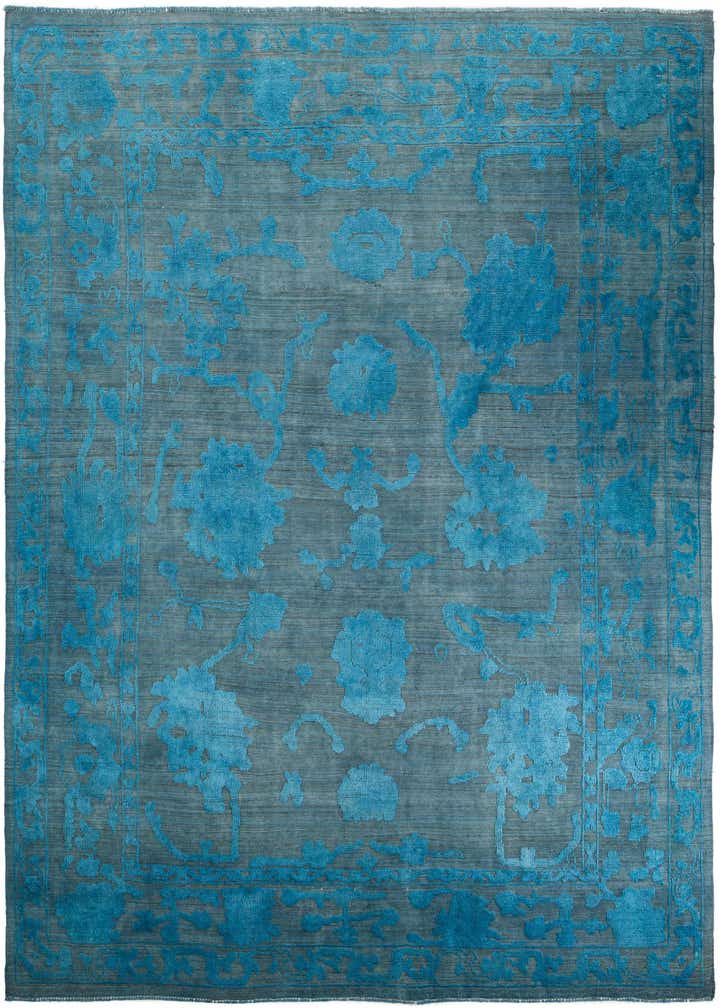10' 1 x 13' 10 Hand Knotted Oushak Wool Rug