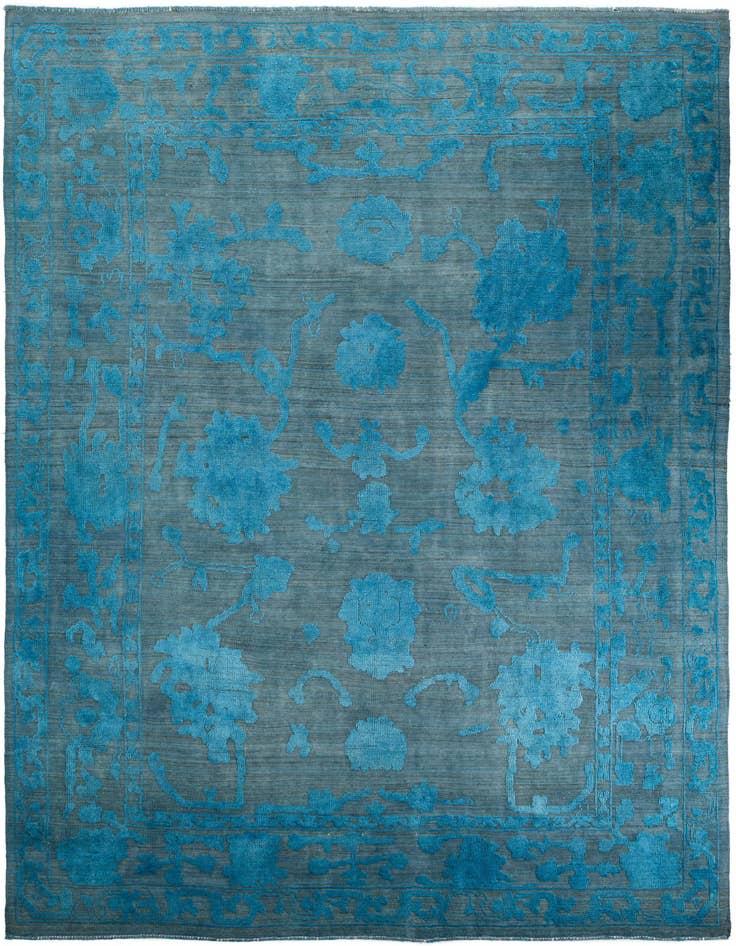 Detail image of 10' 1 x 13' 10 Hand Knotted Oushak Wool Rug