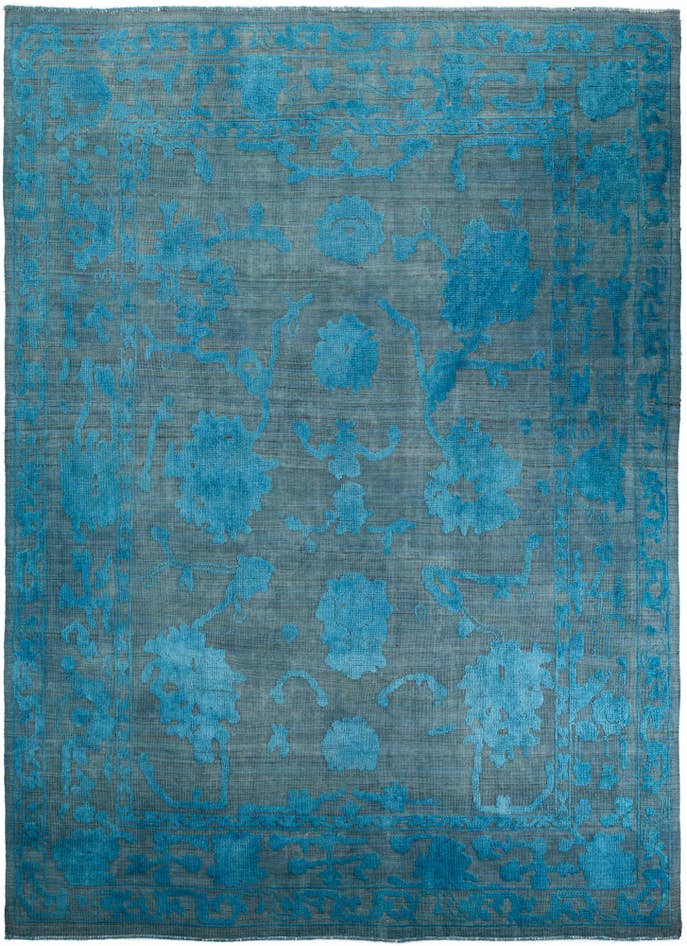 Detail image of 10' 1 x 13' 10 Hand Knotted Oushak Wool Rug