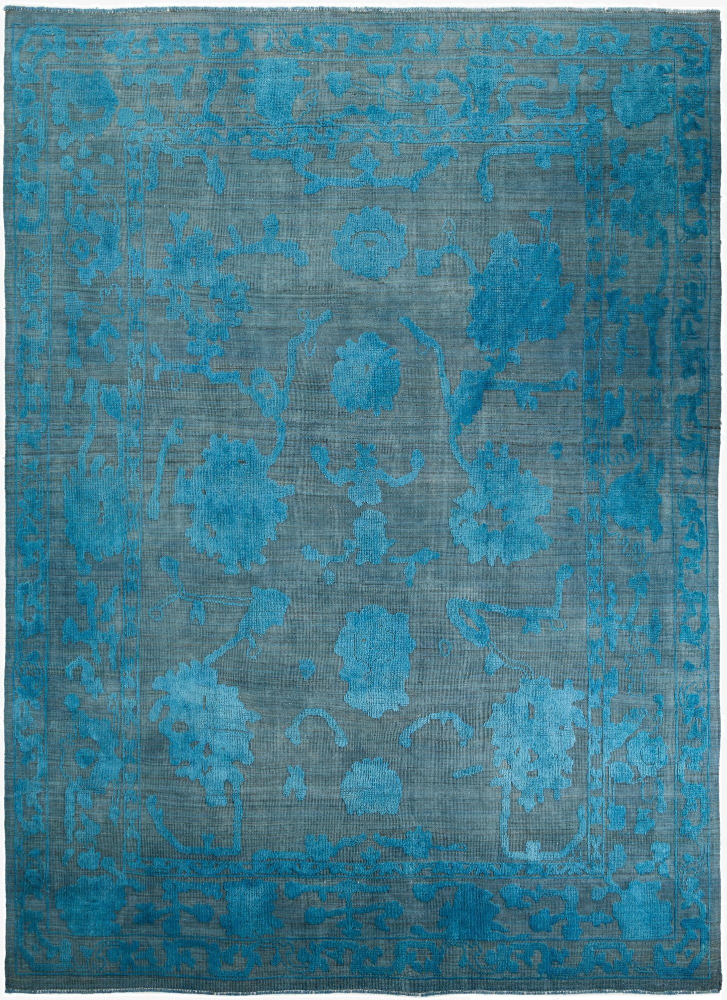 10' 1 x 13' 10  Hand Knotted Oushak Wool Rug