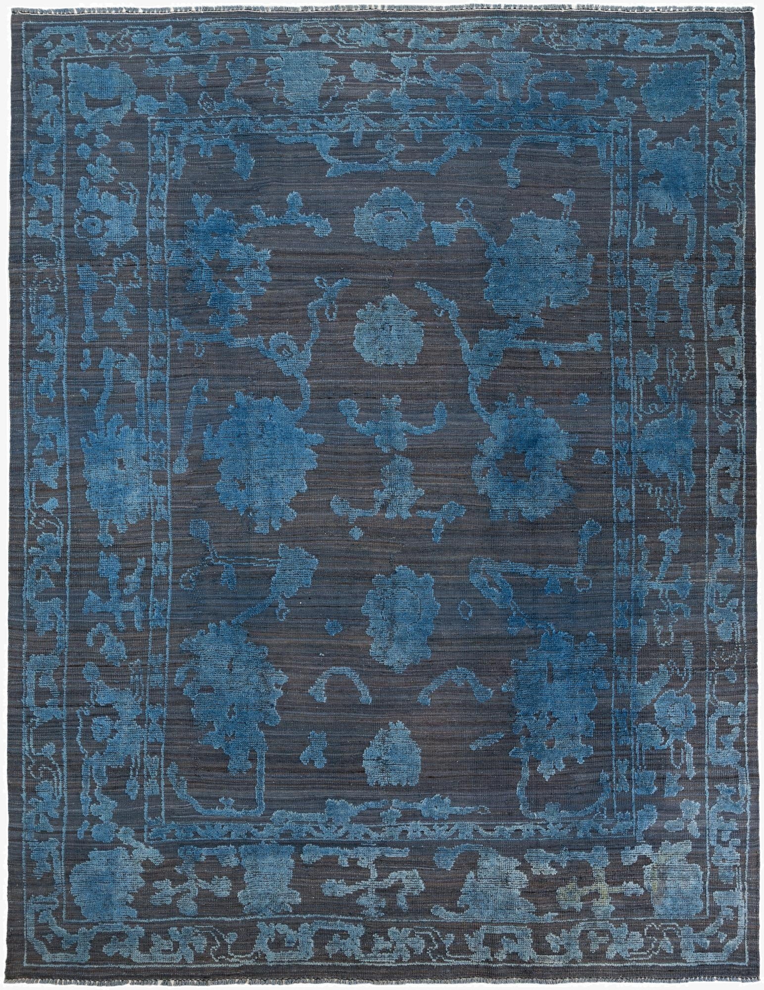 9' 5 x 12' 3  Hand Knotted Oushak Wool Rug