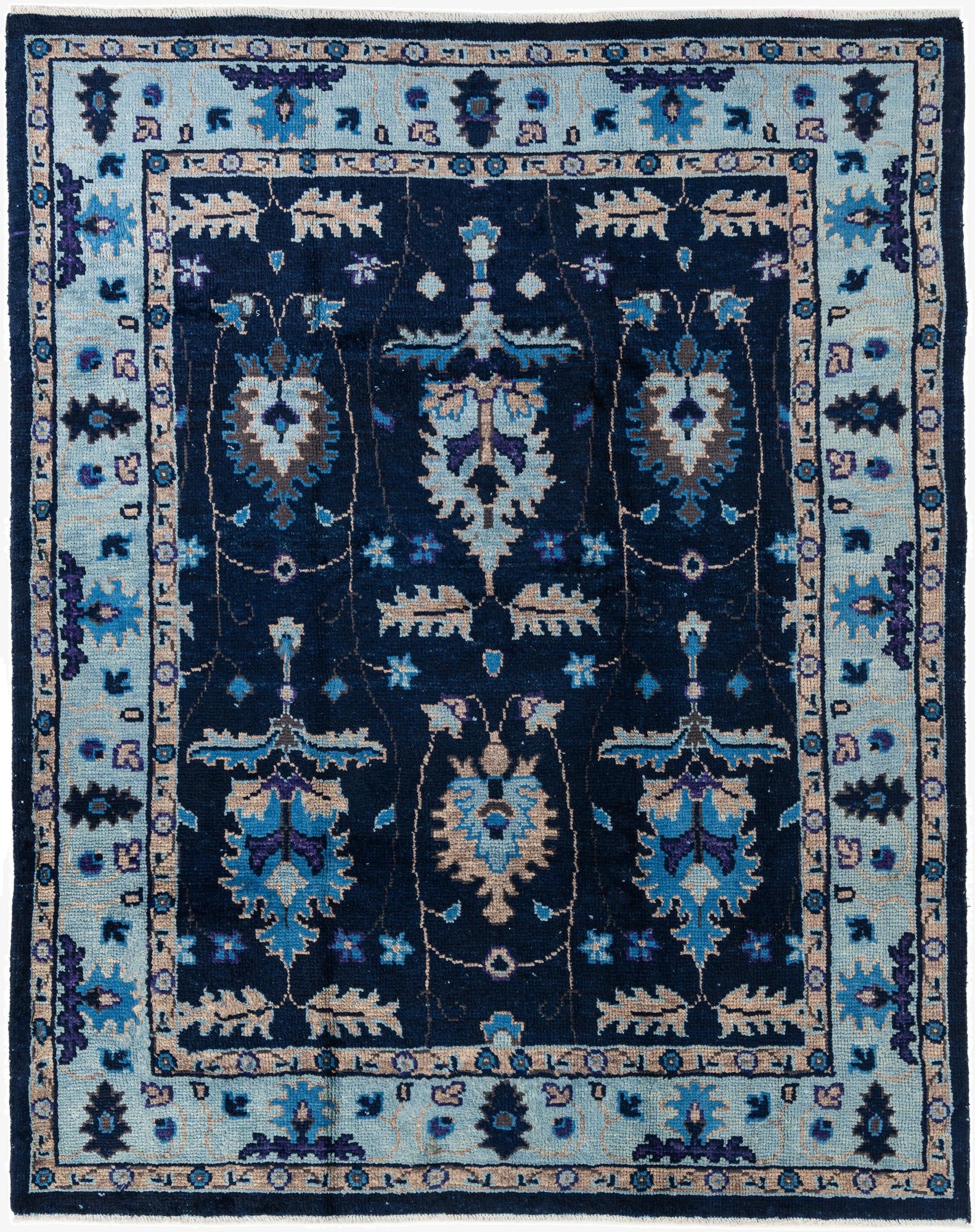 7' 10 x 10'  Hand Knotted Oushak Wool Rug