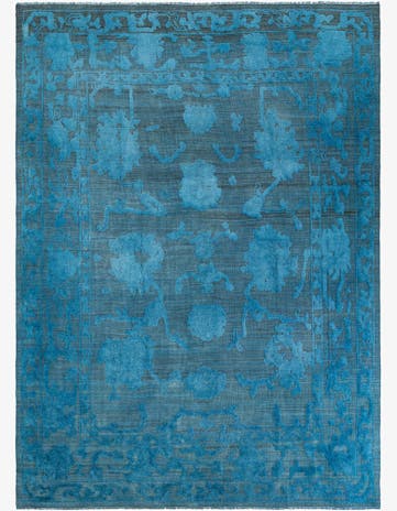 8' 10 x 12' 3 Hand Knotted Oushak Wool Rug