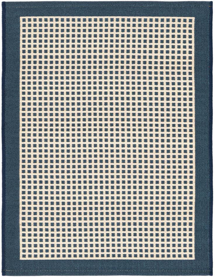 Detail image of 2' x 3' Easy-Clean Border Indoor / Outdoor Rug