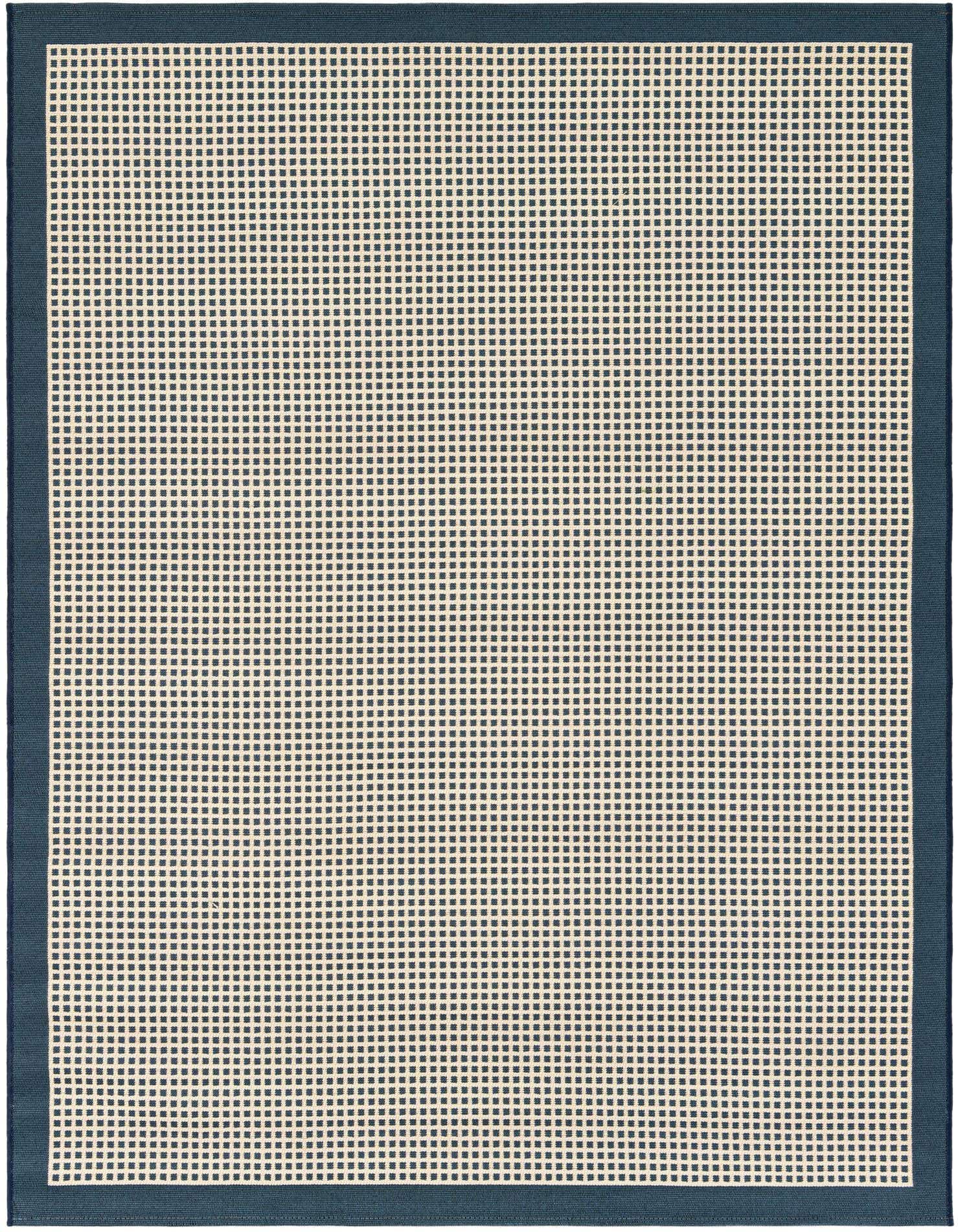 5' x 7' Easy-Clean Border Indoor / Outdoor Rug